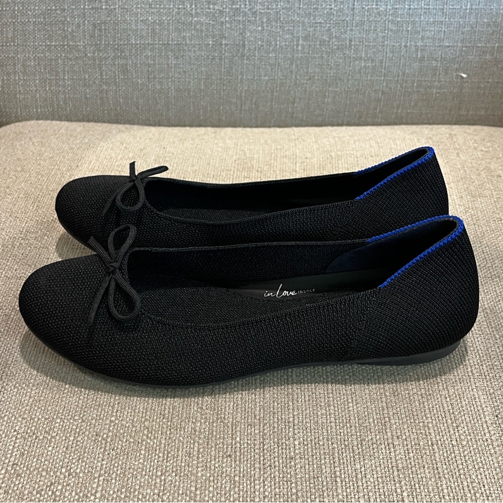 NEW Rothy’s Ballet Flat Black Size 7.5 - Picture 4 of 7